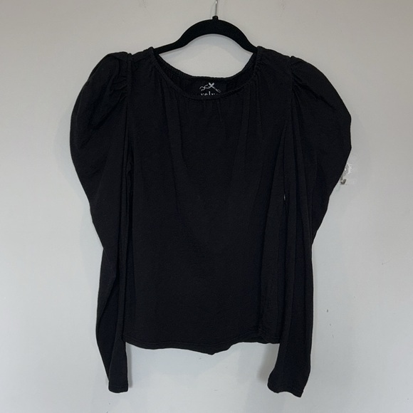 Velvet by Graham & Spencer Tracie Puff-Sleeve Cotton Slub Top - Picture 6 of 12